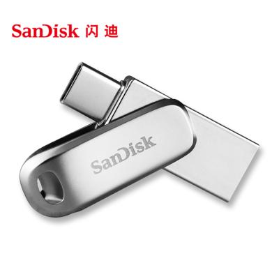 China Original SanDisk SDDDC4 Metal USB 3.1 Flash Drive USB Type-C 32GB 64GB up to 150MB/s Pendrives 128GB Pen Drive 256GB for Mobile Phone for sale