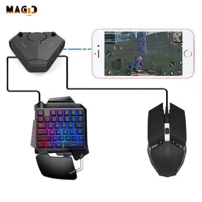 China Professional Mechanical Keyboard + Combo Gaming Gaming Mouse + Adapter Kit for Android IOS/Mobile Phone Game for sale