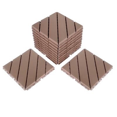 China Modern Garden Deck Tile Garage 12x12 Interlocking Plastic Tile Flooring for sale