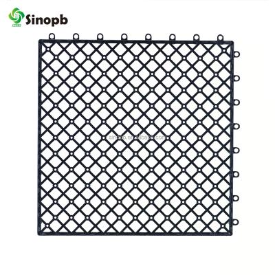 China DIY Installation Easy Design Cheap Anti Slip Deck Tile Base Anti Slip Interlocking Tile For Balcony Patio Deck for sale