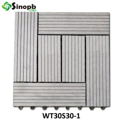 China Modern Wood Plastic Composite Decking Diy Tile Interlock Decking Wpc Decking Tile for sale