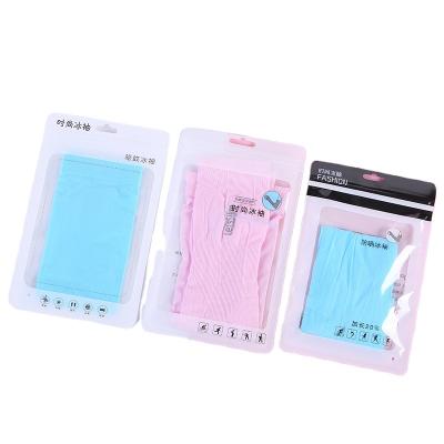 China Recyclable Ice Sleeve Plastic Bag Paper Bag Stock Bags Customized for sale