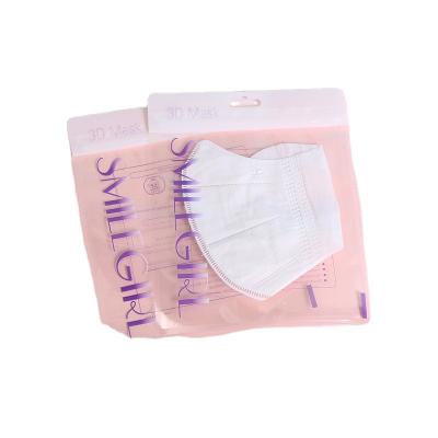 China Recyclable Plastic Ziplock Packaging Bag For Disposable Adult 3D Face Mask Mask Package 10 Pieces Spot Luminous Light Material for sale