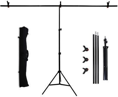 China Nice Taking Photos MShadow T-shape 2.0*2.0m Backdrop Stand With 4 Clips Adjustable Background Stand System Kit For Parties Birthday Photographic for sale