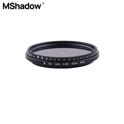 China Plastix Box MShadow ND Varibal Camera 52mm Lens UV Filter for sale