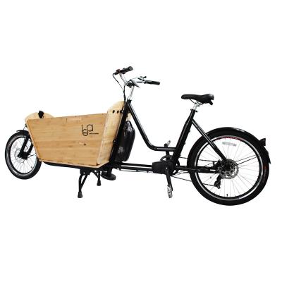 China Passenger Two Wheel Electric Cargo Bike 48V 500W Motor Family Electric Cargo Bicycle for sale