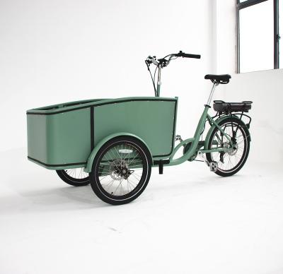 China Electric Tricycle Three Wheel Passenger 3 Wheels Adult Cargo Electric Bike With Cargo Box for sale