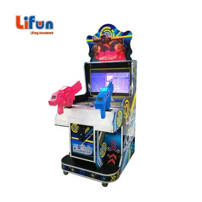 China Wood+plastic Children Amusement Park Indoor Arcade Games Machine Alien Kids Shooting Game Machine for sale