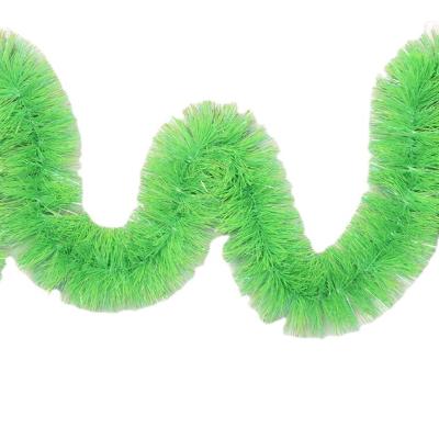 China Chirstmas Decor HX Factory New Product Iridescent PET Christmas Decoration Recycle 2m Inner Braid for sale