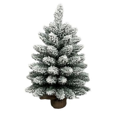 China Wholesale PVC Factory Christmas Decoration Tree PVC Mini Snowy Christmas Tree for sale