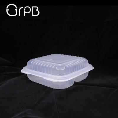 China Stocked See Through Lids Recycle Food Tray Boxes Set for sale