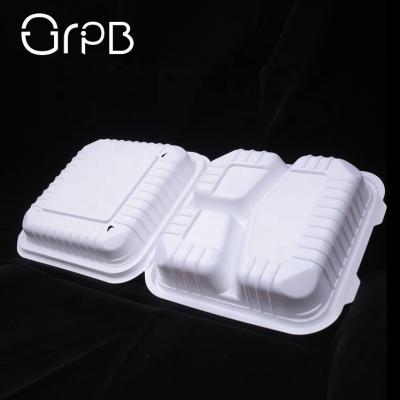 China HANDLE Stored B Hinged Microwavable Bulk Food Containers Take Out Plastic PP Boxes for sale