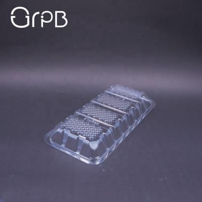 China Wholesale Moisture PET Vegetable Tray Wrapping Plastic Meat Tray Liquid Lock for sale