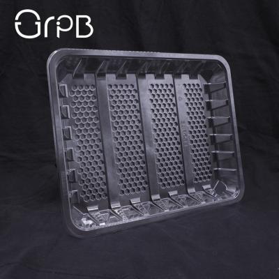 China Disposable Liquid Moisture PET Lock Packaging Plastic Meat Trays for sale