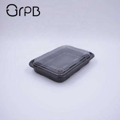 China Stocked Small Plastic Clear Plastic Dinner Lunch Box Packaging for sale