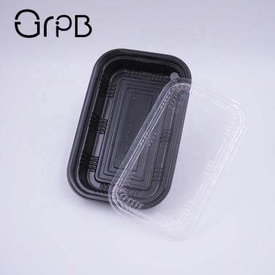 China OEM Stocked Custom Open Take Away Plastic Lunch Boxes for sale