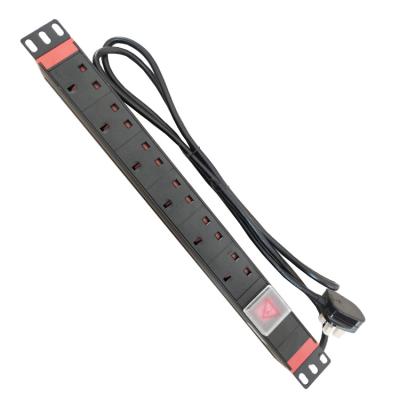 China Electric Power Transmission Rack PDU 1u UK Type Best Price Switched PDU 10A Power Distribution Unit for sale