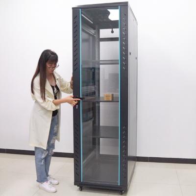 China High Quality SPCC Office and Home Used Network Cabinet 42u 600x800 Rack With Fans for sale