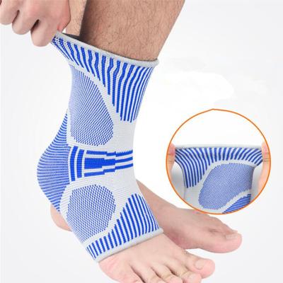 China Custom Logo Ankle Supports Sleeves Sport Compression Ankle Brace for Foot Pain Relief for sale