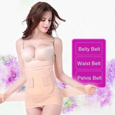 China Amazon Antibacterial Adjustable Postpartum Belt 3 In 1 Postpartum Bondage Pregnant Women After Birth Support Belt for sale