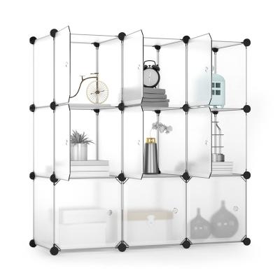 China Living Room 9 Cubes Modular Portable Closet Wardrobe Clothes Organizer Plastic for sale