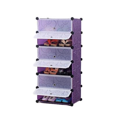 China Behind Doors/On Walls Trade Assurance 6 Tier Shoe Rack Stackable Cabinet Portable Household Shoe Rack Storage for Sale for sale