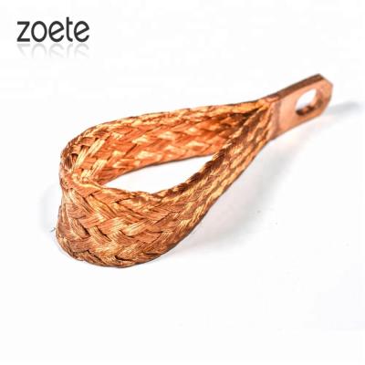 China Electrical Zoete Underground Ground Bus Braid Wire Copper Connector for sale