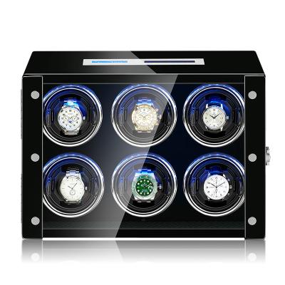 China Super Quiet Motor Watch Winder For Automatic Watches With Touch Screen Display And Telescopic Watch Holders for sale