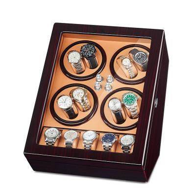 China Super Quiet Motor Automatic Watch Winder, Integrated Watch Winder Box LED Illumination, Wooden Shell Piano Paint and Extremely Quiet Mabuchi Motor for sale