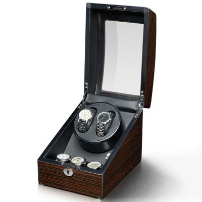 China Super Quiet Motor Watch Winder Box for Automatic Watches with Quiet Japanese Mabuchi Motor, Ebony Wood Watch Box for sale