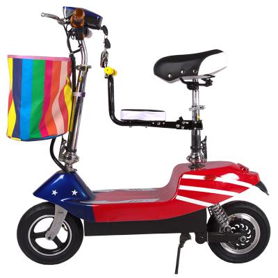 China 10 inch two wheel unisex folding electric scooter for male and female adult electronic scooter with seat mobility electric scooter for sale