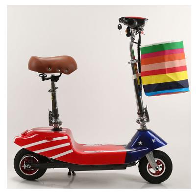 China 8 inch wheel unisex escooter folding electric scooter with seat men and women e scooter small two wheel electronic bike scooter for sale