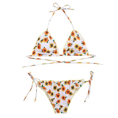 China Breathable Bikini Swimwear Beach Wear Sexy Print Bikini Set Women 2 Piece Swimsuit for sale