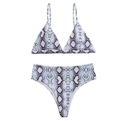 China Breathable 2 Piece Bikini Swimwear Beachwear Print Bikini Set Sexy Women Swimsuit for sale