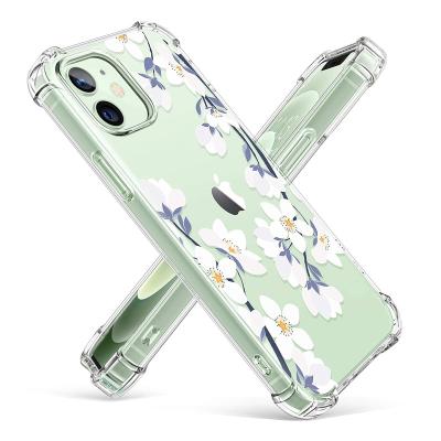 China Soft Clear TPU For iPhone 12 Case Shockproof Custom Pattern Airnag Soft Corner TPU Beautiful For New iPhone 12 pro 2020 for sale