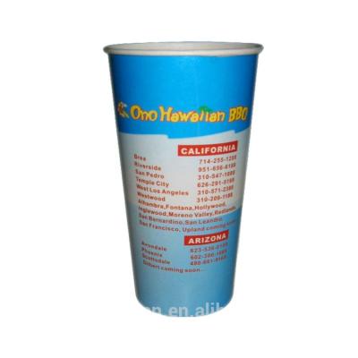 China 32 Ounce / 980ml Disposable Paper Cup Cold Selling Drink Wholesale Size for sale