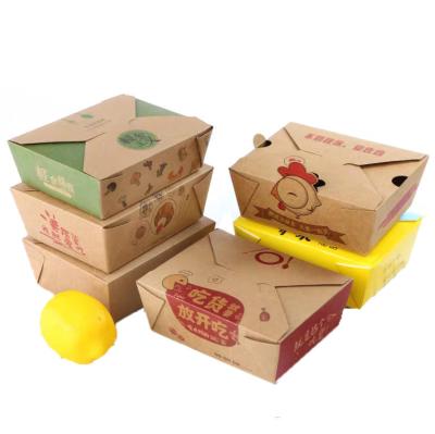 China Biogradeable Food Paper Packaging Box 1500ml Disposable Eco Friendly Paper Salad Box Paper Packaging Box for sale