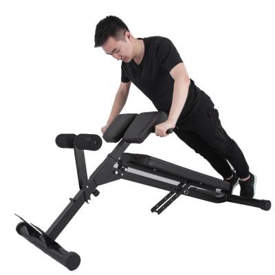 China Modern Professional Fitness Machine Weightlifting Fitness Use Adjustable Flat Gym Multifunctional Bench for sale