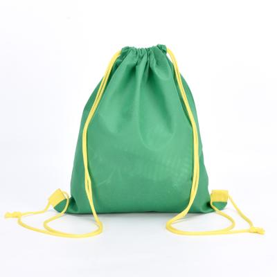 China Custom Promotional Sports Bags Eco - Friendly Recycled Waterproof Polyester Nylon Drawstring Bag for sale