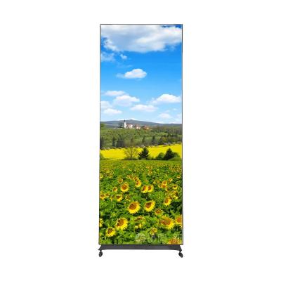 China K2.5Ultra Shopping Mall Indoor Slim Mirror Led Screen Advertising Portable Digital Poster Led Display for sale