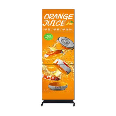 China Indoor led poster display K2.5mm indoor portable advertising led frame display poster standing led screen for all scenes for sale