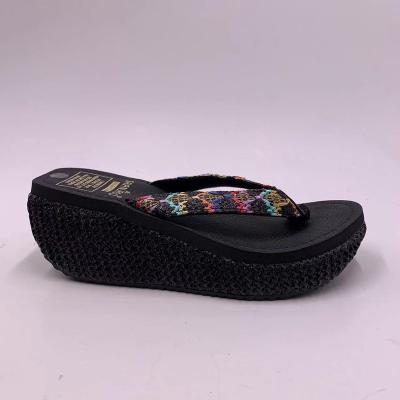 China 2022 fashion trend NEW ladies flip flops shoes fashion trend black thick straightening primer unique women shoes summer custom made for sale