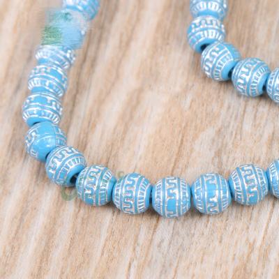 China 2021 Engraving PB035 ABBAS Wholesale Cheap Muslim Prayer Plastic Beads for sale