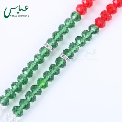 China 4 Colors Arab Flag Country Crystal Beads 8mm Prayer Beads Religious for sale