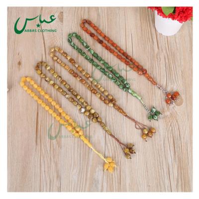 China New Products Islamic Religious Hexagon Tesbih Cheap 6*10mm Prayer Beads 33 for sale