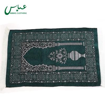 China Anti-Slip Floor Room Mat Muslim Sajad Prayer Mat Rug 100% Polyester for sale