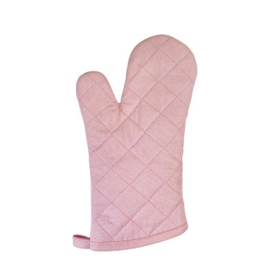 China Waffle Waffles Pattern Insulation Microwave Baking 100% Cotton Oven Mitt Kitchen Anti-Scalding for sale