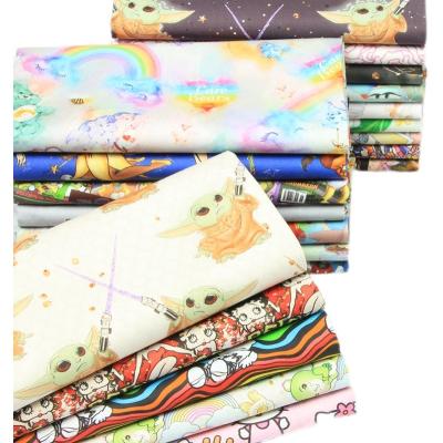 China Organic 110 g/yard 100% Woven Plain Cotton Fabric Digital Printing Hot Selling Cartoon Lady Betty Design Factory Wholesale Dropshopping for sale