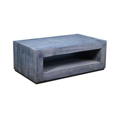 China Country Style Old Antique Fast Delivery Solid Industrial Pine Table Square Coffee Table for sale