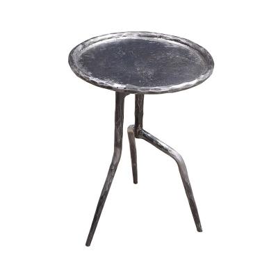 China New Design Metal Single End Table Solid Natural Iron Antique Side Table Good Price for sale